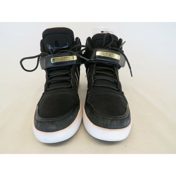 Adidas Black Laces Strap Athletic Casual Shoes Sneakers Mens Size 9.5 M main image 4